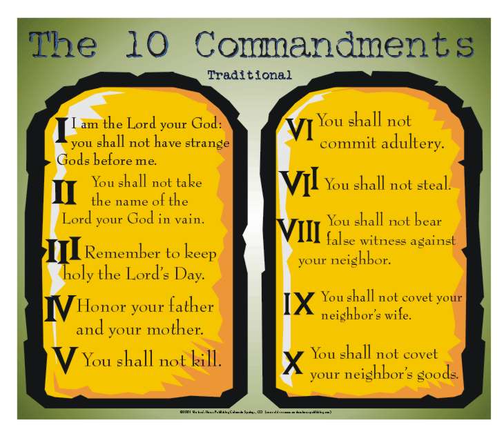 Uspoređujući Deset zapovijedi