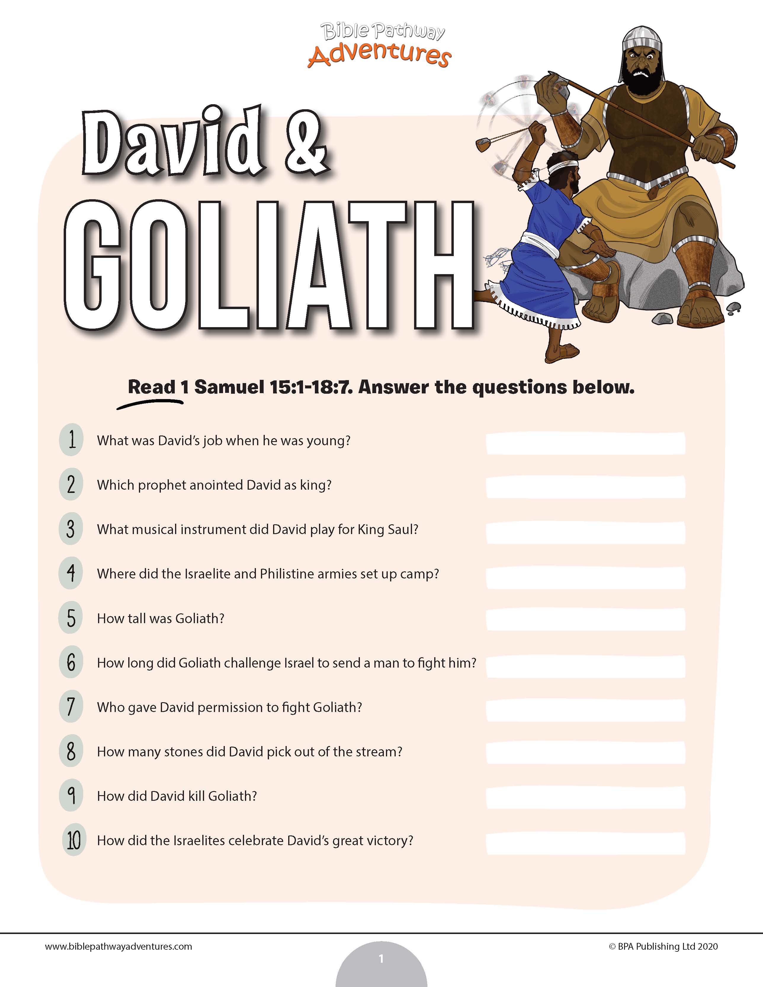David a Goliáš Biblický průvodce pro studium