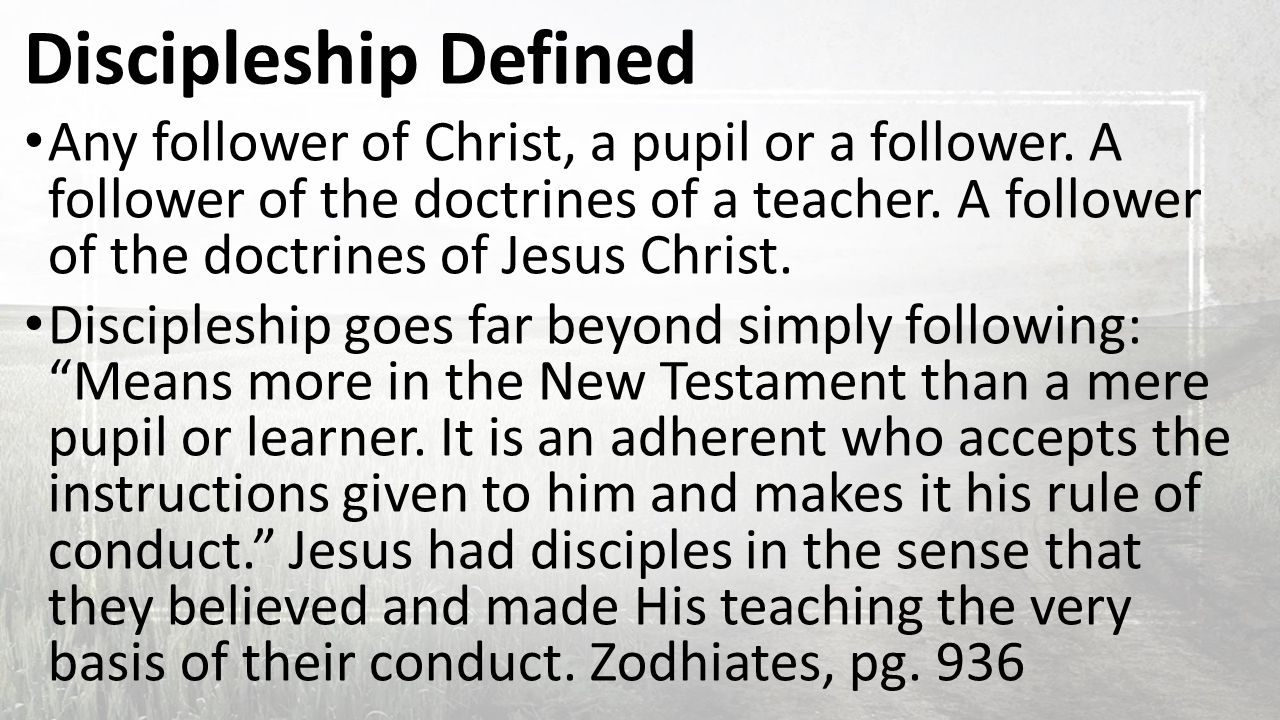 Definición de discipulado: qué significa seguir a Cristo