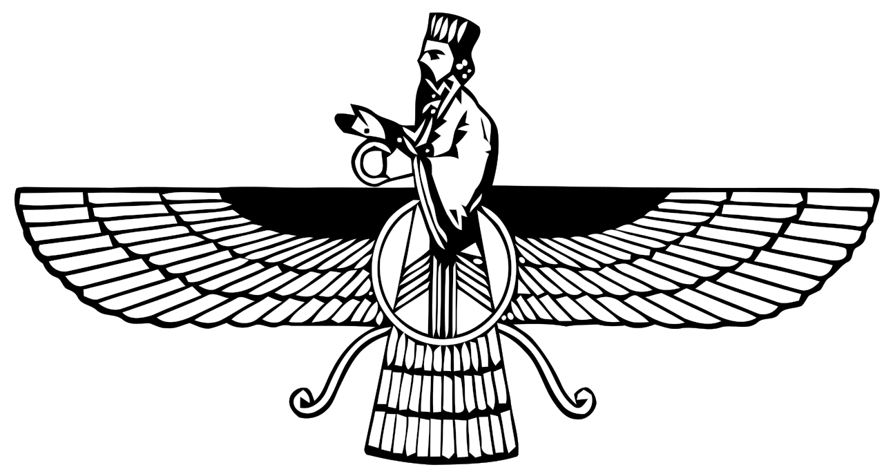 Faravahar, និមិត្តសញ្ញាស្លាបនៃ Zoroastrianism