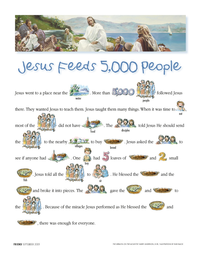 Jesús alimenta 5000 Guia d'estudi de històries bíbliques
