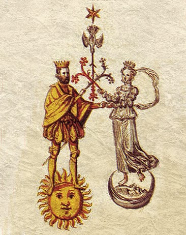 Martesa e Mbretit të Kuq dhe Mbretëreshës së Bardhë në Alkimi