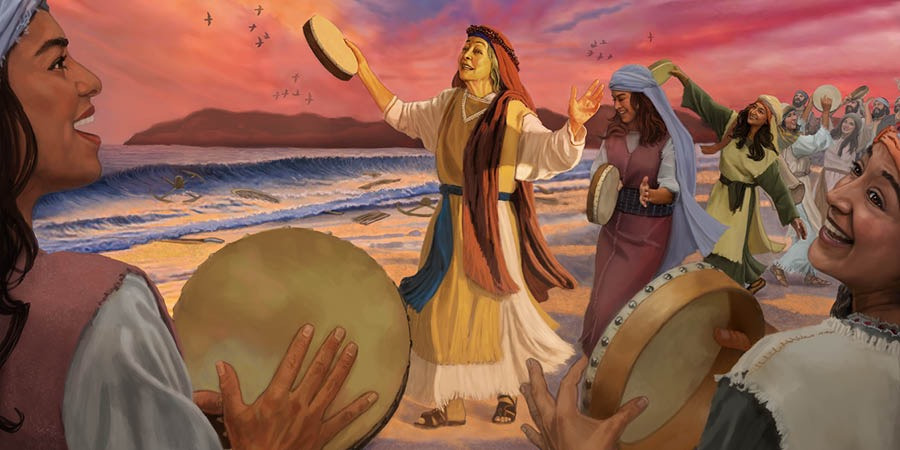 Miriam - Moses' søster og profetinde ved Det Røde Hav