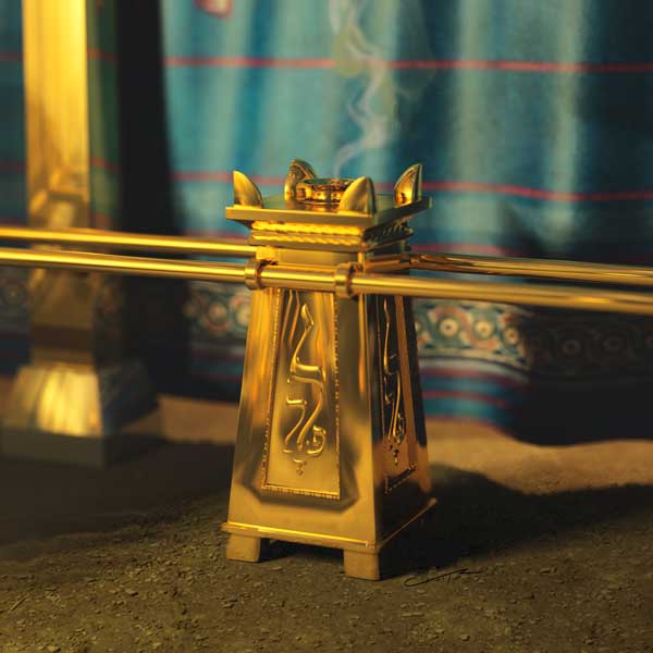 O altar do incienso simboliza as oracións que se elevan a Deus